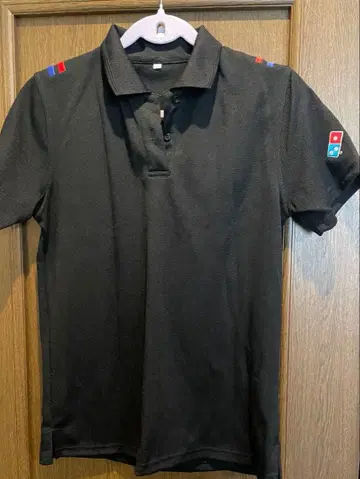 Domino's 블랙 피케 셔츠