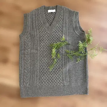 컨디션 최상 LE CIEL BLEU 그레이 니트 베스트 36