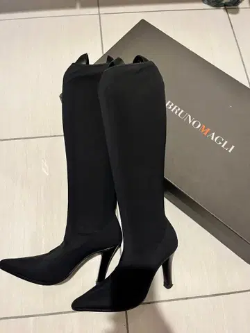 BRUNO MAGLI 블랙 롱 부츠 하이힐
