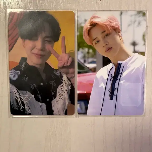 (폭덤!!!)방탄소년단 지민 포토카드 2장 포카 방탄 사웨 럭드 디아이콘