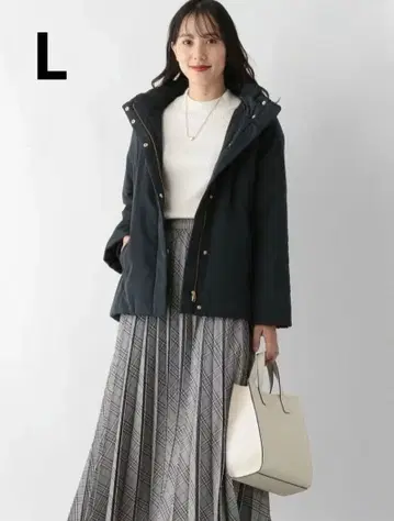 글로벌 워크 라이트 웜 발수 후드 블루종 L 네이비