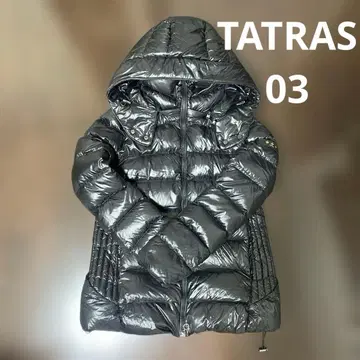 TATRAS 블랙 다운 자켓 후드 부착 03 L