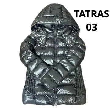 TATRAS 블랙 다운 자켓 후드 부착 03 L