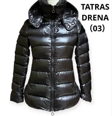 TATRAS 블랙 다운 자켓 후드 부착 03 L