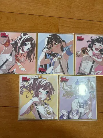 BanG Dream FILM LIVE 방문자 혜택 트레이딩 미니 색지