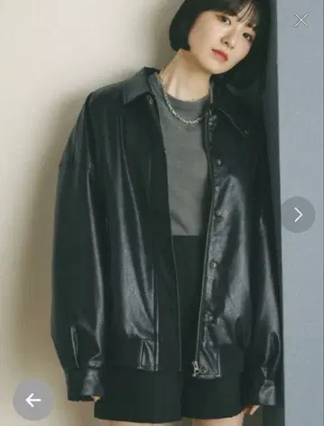 [ MIEL CRISHUNANT ] 가죽 블루종