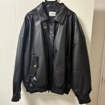 [ 완판템 MIEL CRISHUNANT ] 가죽 블루종