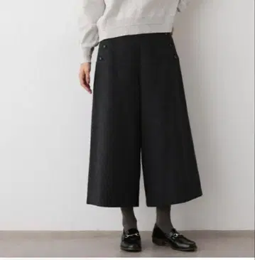 Dessin 데셍 트위드 크롭 마린 팬츠 M