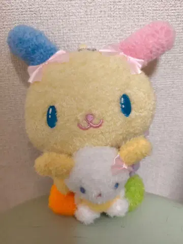 산리오 우사하나 마스코트 봉제 인형 볼체인 포함