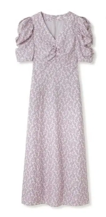 SNIDEL 새상품 택 포함 지속가능한 개더 프린트 원피스