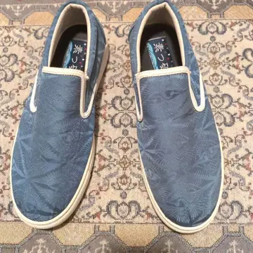 기모노 원단 블루 계열 기모노 패턴 SUPA 슬립온 유즈드 CRANE