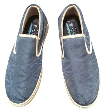 KIMONO 슈즈 블루 계열 기모노 패턴 SUPA 슬립온 유즈드