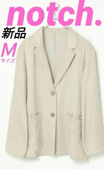 notch. 새상품 M 새틴 테일러 자켓 낙하감 베이지 가을 노치
