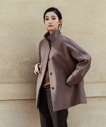 LAUTREAMONT 돌먼 슬리브 하프 코트