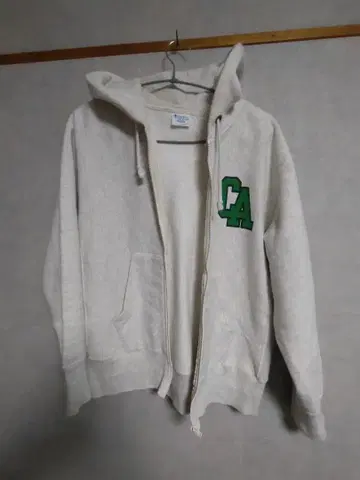 리버스 위브 파랑 택 지퍼 후드티 챔피온