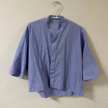 MACPHEE 코튼 브로드 하프 슬리브 셔츠