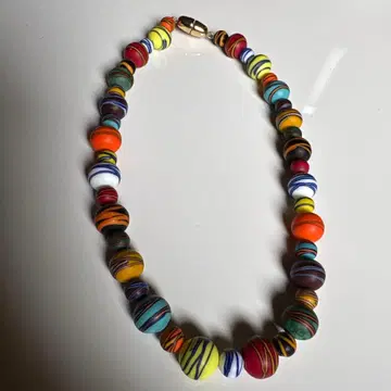 베네치안 유리 컬러풀 비즈 목걸이