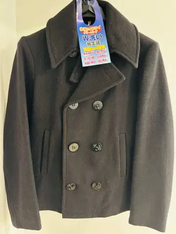 클리닝 완료 FIDELITY 피 코트 S 사이즈 블랙 피델리티