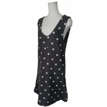 [ 새상품 정가 19950엔 ] 프랑슈리페 도트 고양이 패턴 원피스 M