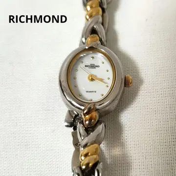 RICHMOND 손목시계 쿼츠 라운드 실버 골드 빈티지