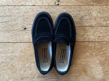 STANCLAN PENNY SUEDE BLACK MONO 26.5cm