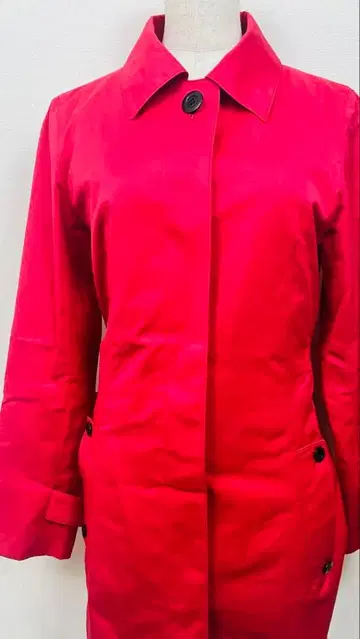 23구 빨간색 트렌치코트 허리 벨트 포함