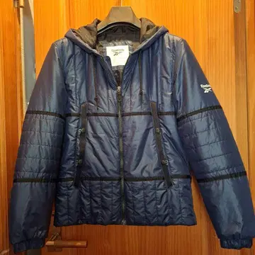 Reebok 후드 부착 나일론 자켓 네이비