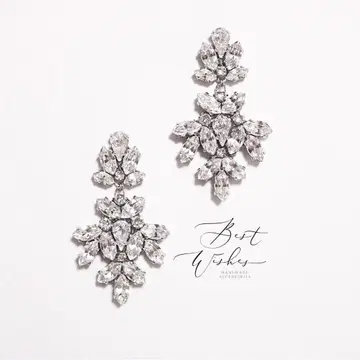브라이덜 액세서리 Bouquet 귀걸이 웨딩