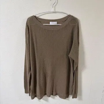 RIVE DROITE 메쉬 보트넥 니트