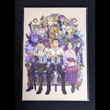 대역전재판 엽서 역전재판 20주년 포스카 아소기 반직스