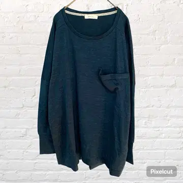 11034 and it 앤잇 긴팔 니트 상의 L 그린 구제 의류