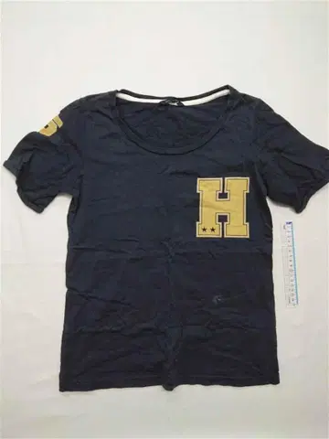 타미힐피거 H 로고 티셔츠 네이비 계열 남성용 M 사이즈