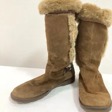 인기 지오엑스 스웨이드 부츠 미디 퍼 벨트 브라운 39 26