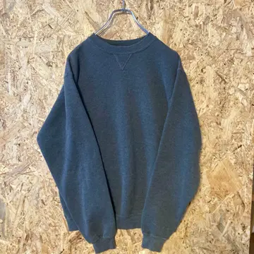 MembersMark By 러셀 앞V 블랭크 맨투맨 차콜 그레이