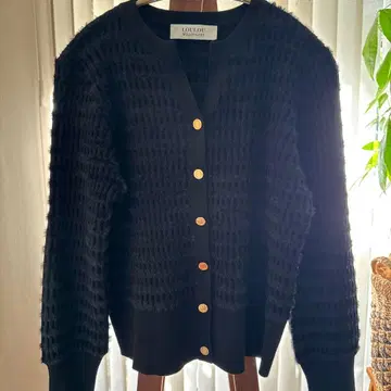 [ LOULOU WILLOUGHBY ] 페더 보더 가디건