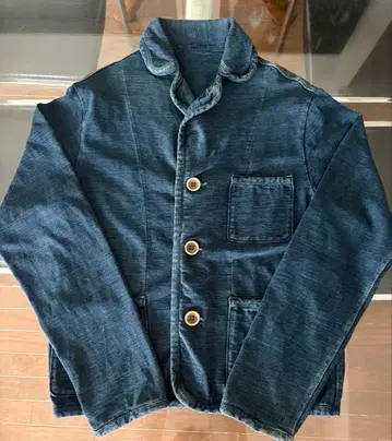 45R 데코보코 천축의 908 티롤리안 자켓 (인디고) 45rpm