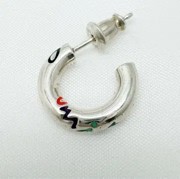 폴 스미스 귀걸이 루프 팝 로고 한쪽용 S925