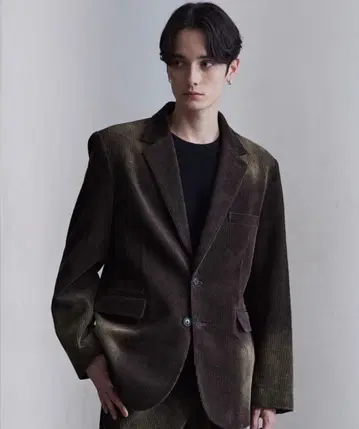 CLEL 앤티크 디자인 코듀로이 테일러드 자켓 S