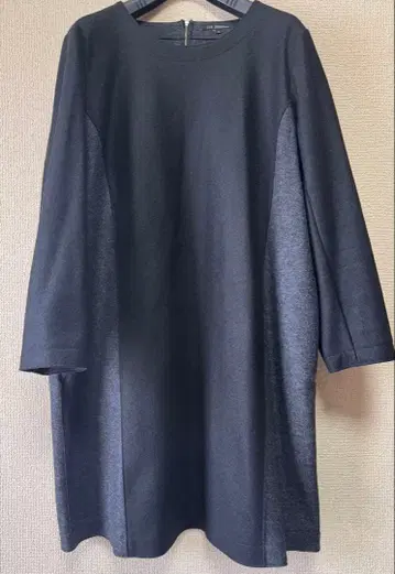 [ 새상품급 ] 23구 울 원피스 바이컬러 블랙 x 그레이 44 사이즈