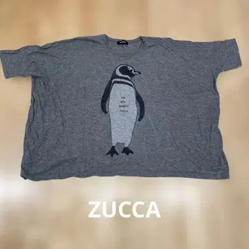 zucca 펭귄 프린트 BIGT셔츠 그레이