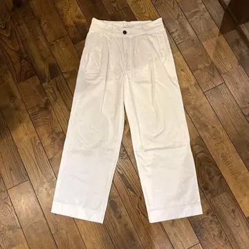 URBAN RESEARCH 와이드 스트레이트 코튼 팬츠