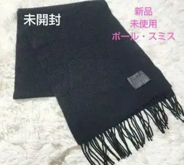 [미개봉 새상품] 폴 스미스 네이비 머플러 F 사이즈 캐시미어 혼방