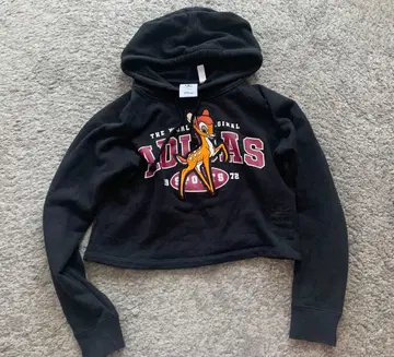 adidas Disney Bambi 크롭 후드티 155/80A 밤비