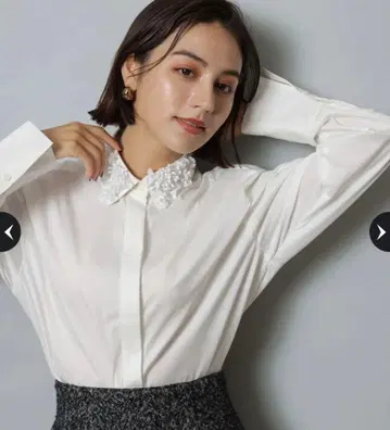 Arpege story 카라 비쥬 셔츠