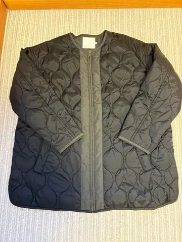 블랙 퀼팅 자켓