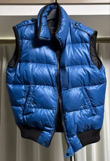 DUVETICA 파랑 다운 베스트 사이즈 50