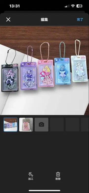 너와 아이돌 프리큐어전 블리스터 패키지풍 아크릴 키링 윙크