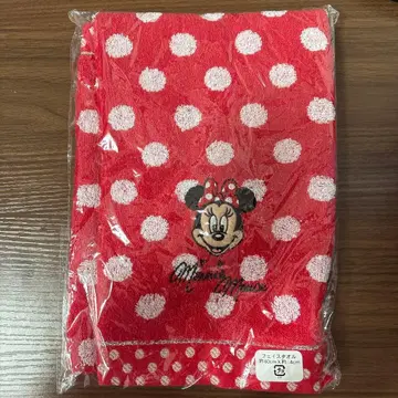 미니 마우스 물방울 패턴 타월 약 34x80cm