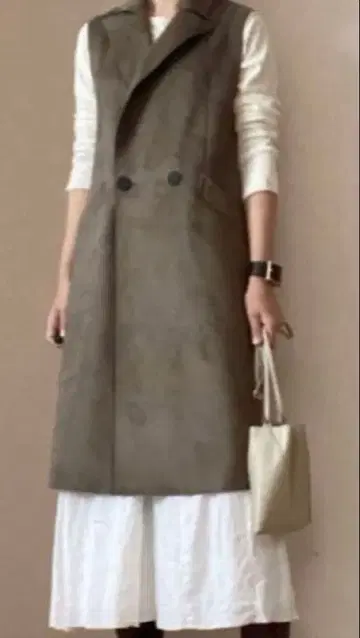 ZARA 스웨이드 롱베스트