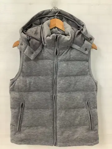 12.15 A352 플라스테 후드 부착 다운 베스트 그레이 M